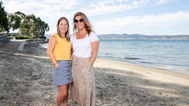 Jessica Dalziel and Tennielle Allanson said they were excited to have women representing Tasmania in parliament. Picture: Linda Higginson