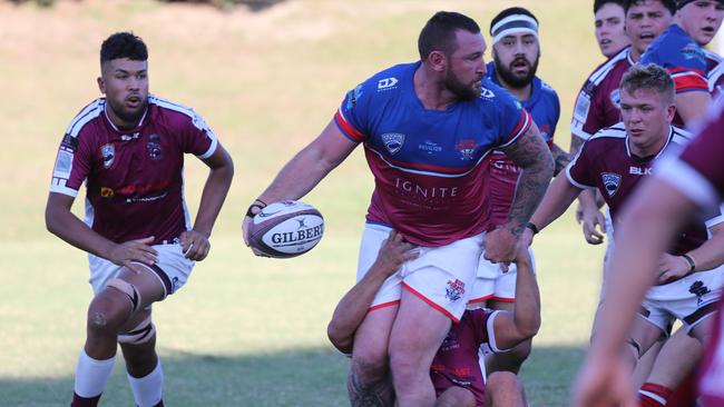 Gold Coast District Rugby Union (GCDRU) first grade clash between Nerang Bulls and Bond Pirates at Nerang. Bradley (Brad) Plant. Pic Mike Batterham