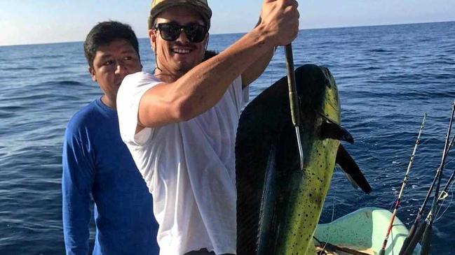 CLOSE CALL: Jake Roberts-Naiyok and other local surfers had a close encounter with a massive tiger shark at Mudjimba's Old Woman Island on Friday morning. Picture: Contributed