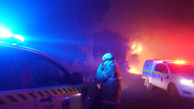 The fire started on Monday. Picture: Supplied by DFES via incident photographer Evan Collis