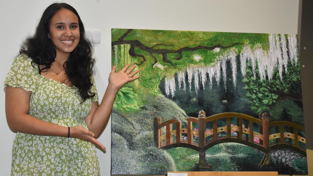 Shehara Bradley at the Proserpine State High School Year 12 BIG ART Arts Showcase.