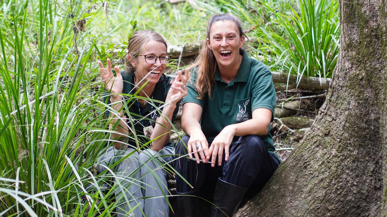 Wildlings Forest School founders Nicki Farrell and Vicci Oliver.