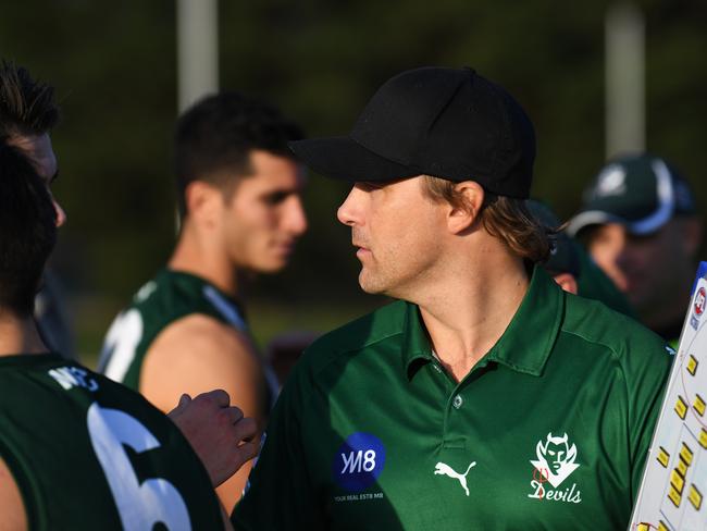 Wantirna South coach Jess Sinclair. Picture: James Ross/AAP