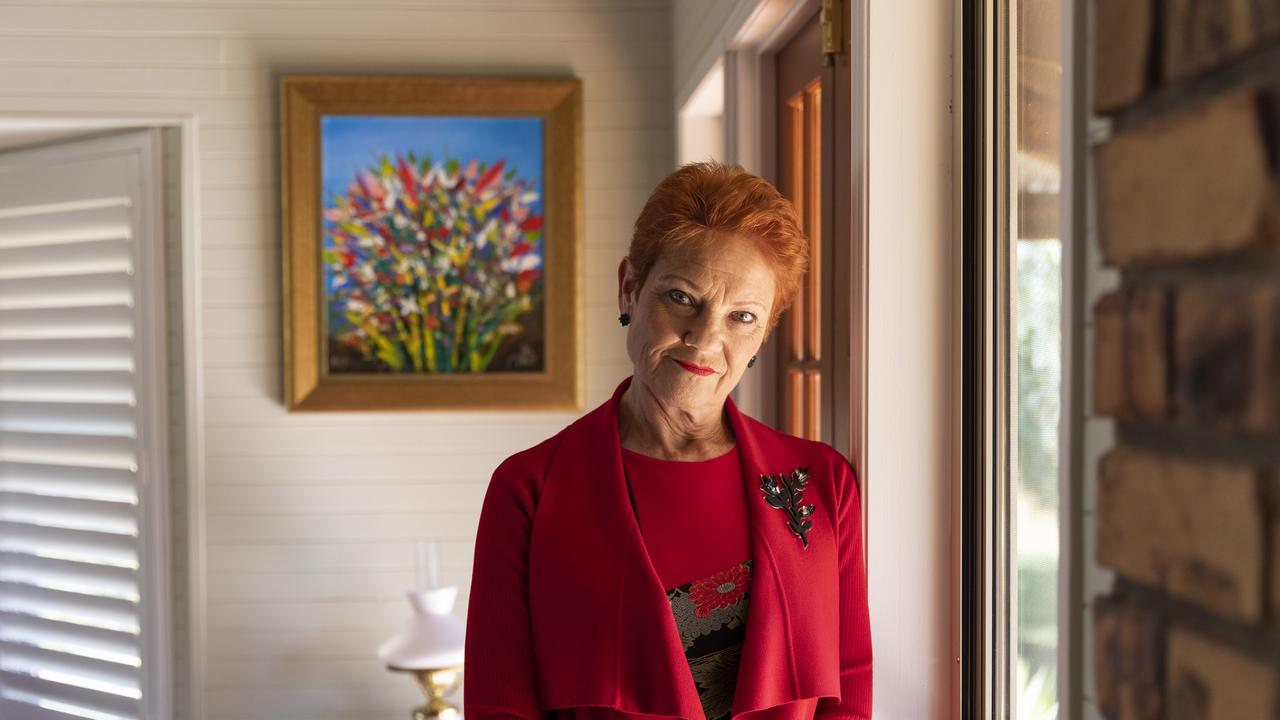 Senator Hanson admits it’s a challenge to make changes in federal politics. Picture: Mark Cranitch.