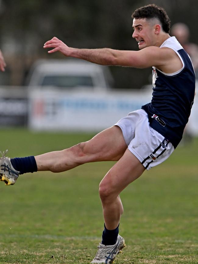 BFL: Mitch Fino in action for Melton South. Picture: Andy Brownbill