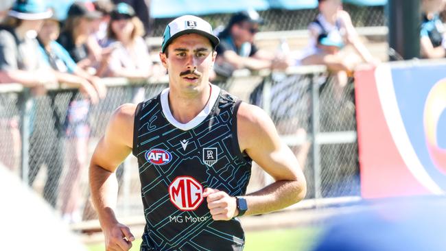 Josh Sinn staked his claim in Port Adelaide’s internal trial. Picture: Russell Millard Photography