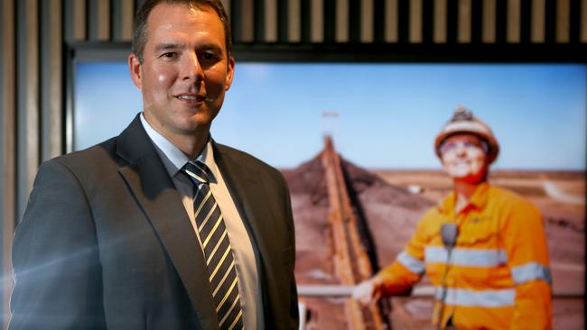 Oz Minerals CEO Andrew Cole at the head office, Adelaide. Kelly Barnes/The Australian