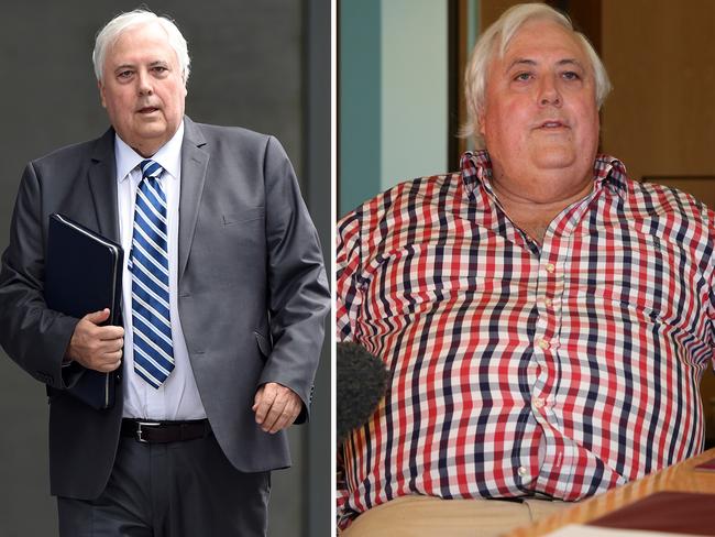 Former federal MP Clive Palmer has shed a third of his body weight. Picture: Dan Peled