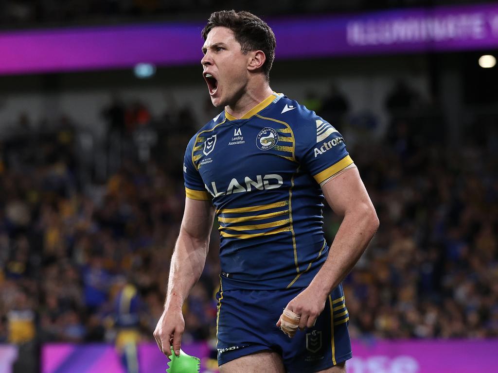 Mitchell Moses runs the show for the Eels. Picture: Cameron Spencer/Getty Images