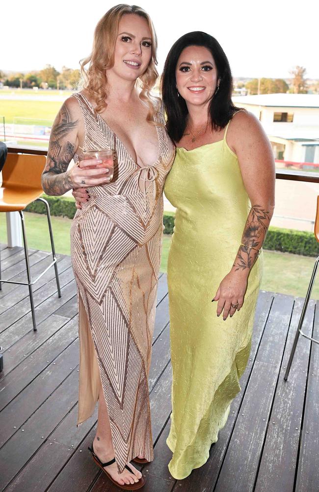 Jayde Maher and Kym Ramsay at Gympie Women Business Awards. Picture: Patrick Woods.