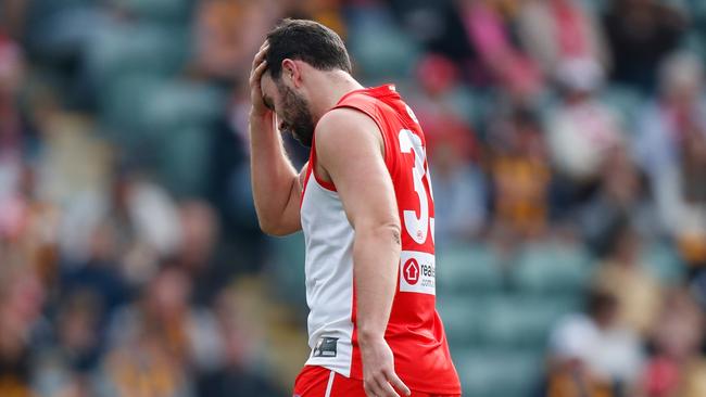 Paddy McCartin has retired after repeated concussions. Picture: Michael Willson/AFL Photos via Getty Images