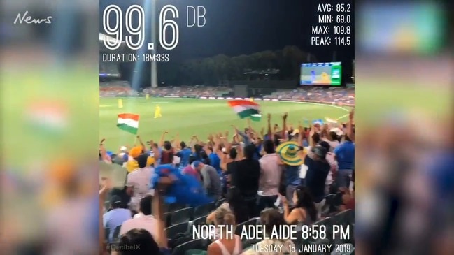 How loud are Indian fans when Kohli hits a ton?