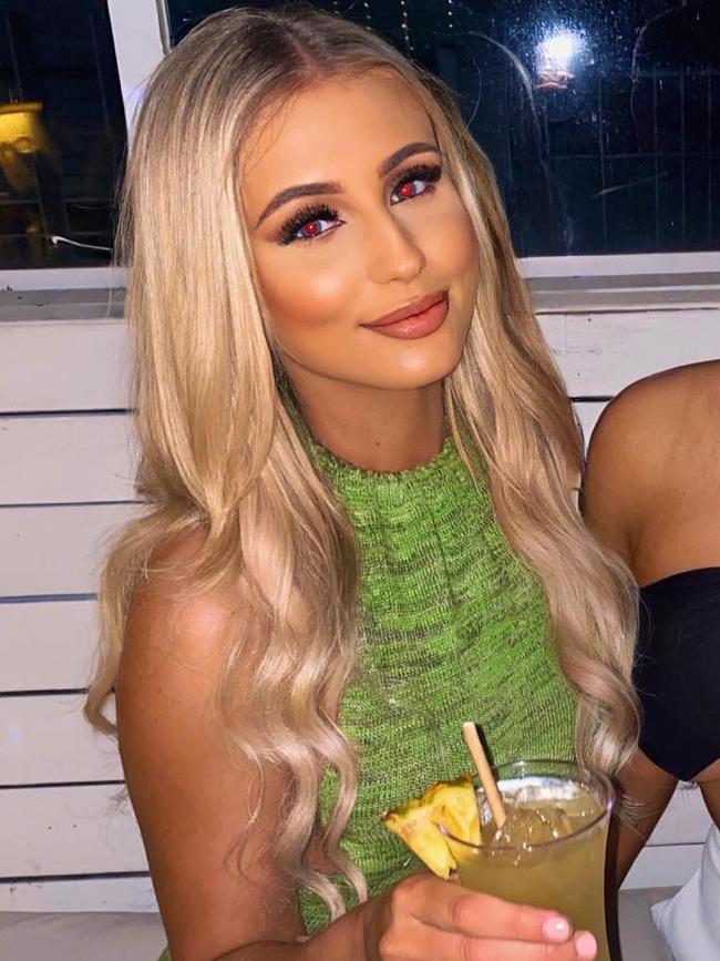 She’s regularly photographed on glamorous nights out with friends at fancy bars. Picture: Instagram