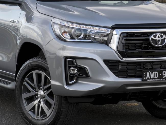 Toyota HiLux SR5 updated with a new front grille and bumper (August 2018). Picture: Supplied.