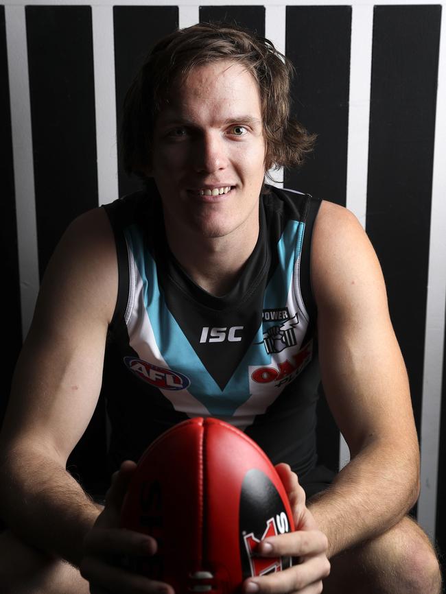 Jared Polec on the eve of his 100th game this year. Picture Sarah Reed