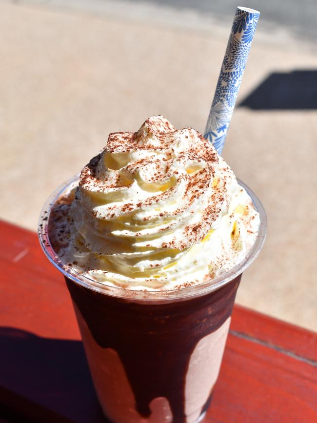 The fully licenced Lucinda Store has an expansive menu encompassing fish and chips, tapas, pizzas and café offerings, including thick-shakes and frappuccinos. Picture: Cameron Bates