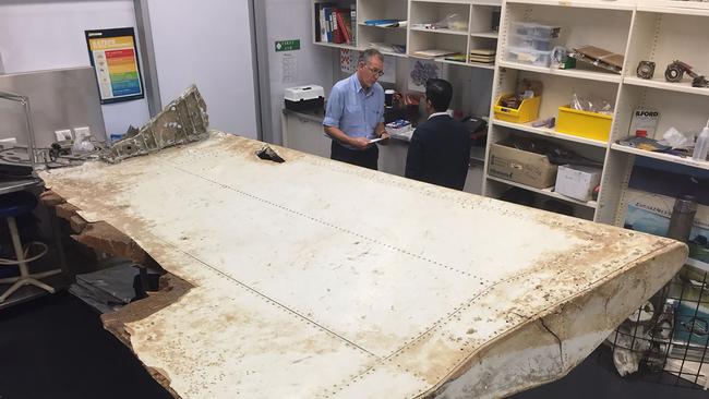 Wreckage from the MH370 crash found in Tanzania. Picture: AFP