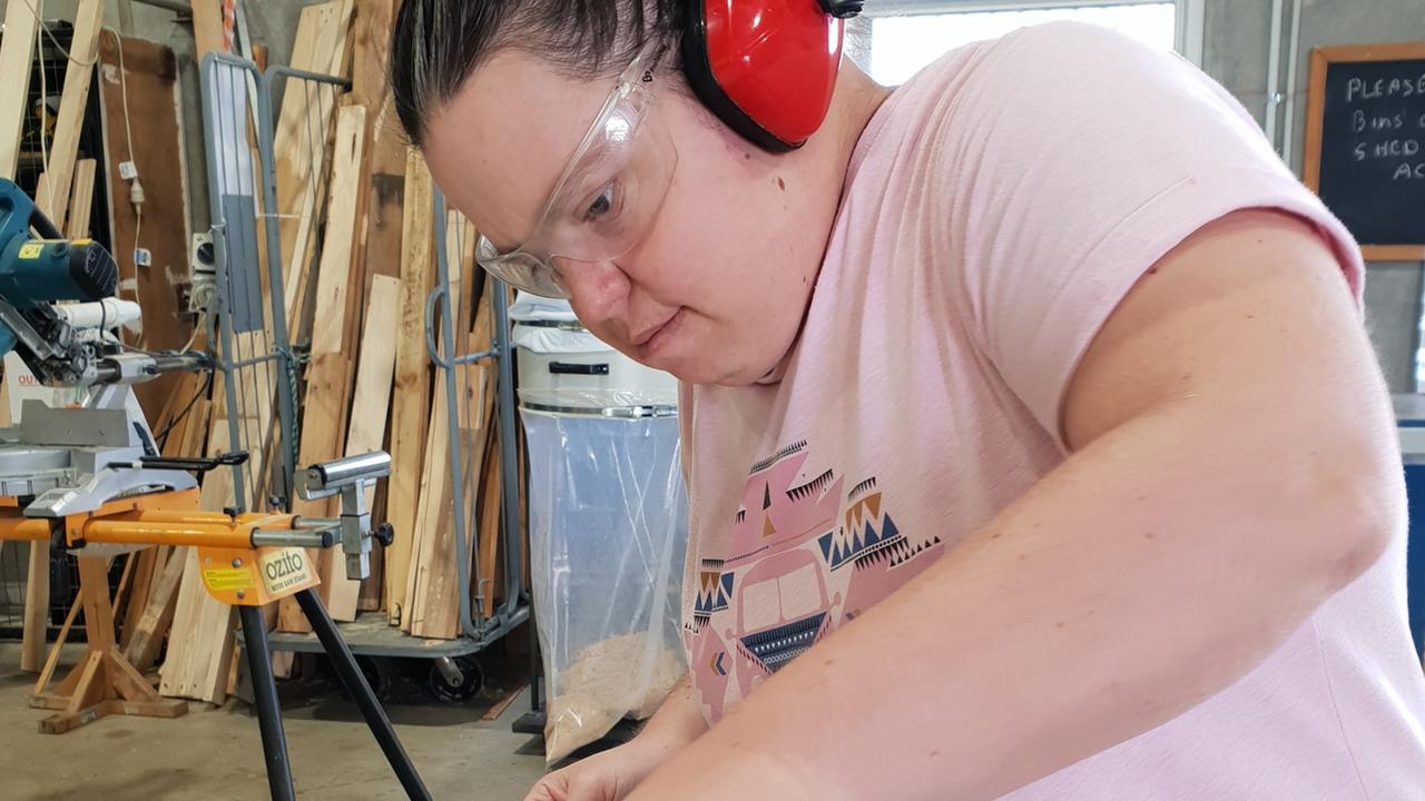Tracey Blair is one of the people enrolled in the Rob's Shed program.