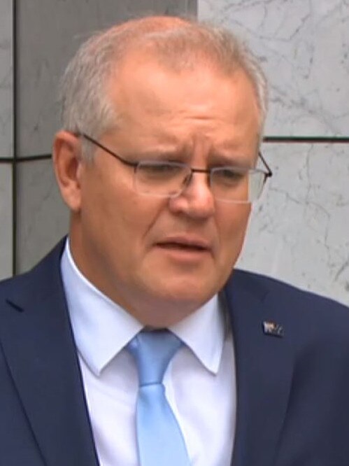 Scott Morrison responding to the incident on Wednesday.