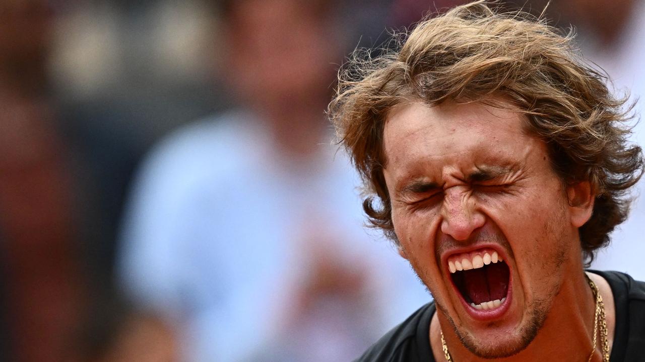 Alexander Zverev had to dig deep to reach the third round. Picture: AFP