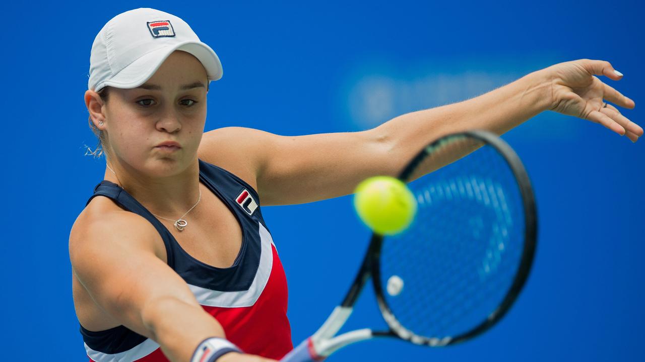 Ash Barty will head west to contest the Hopman Cup. Picture: AFP