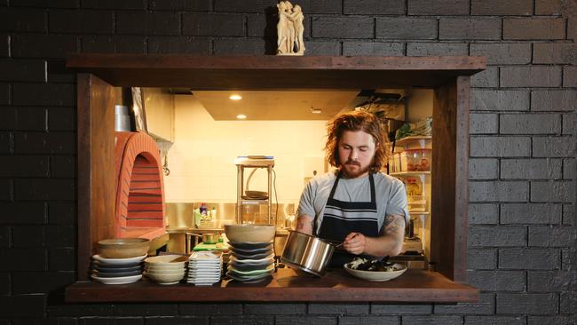 Harry Pearce, sous chef at Lupo restaurant at Mermaid Beach. Picture Glenn Hampson