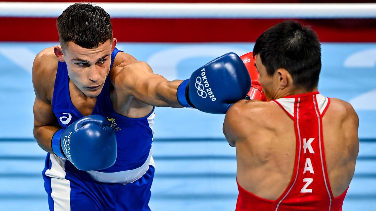 Harry Garside fought out a narrow split decision over Zakir Safiullin. Picture: Sportsfile/Getty Images