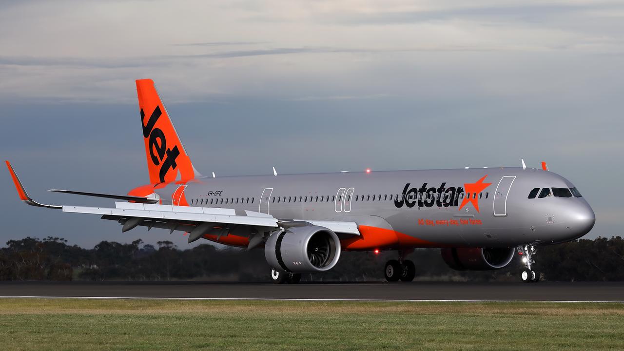 The Jetstar flight was bound for Melbourne from the Gold Coast.