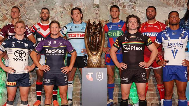 The Daily Telegraph 10.2..2025  The 2025 NRL Telstra Premiership Media Launch. Player representatives from all 17 NRL Clubs.  Picture: Rohan Kelly