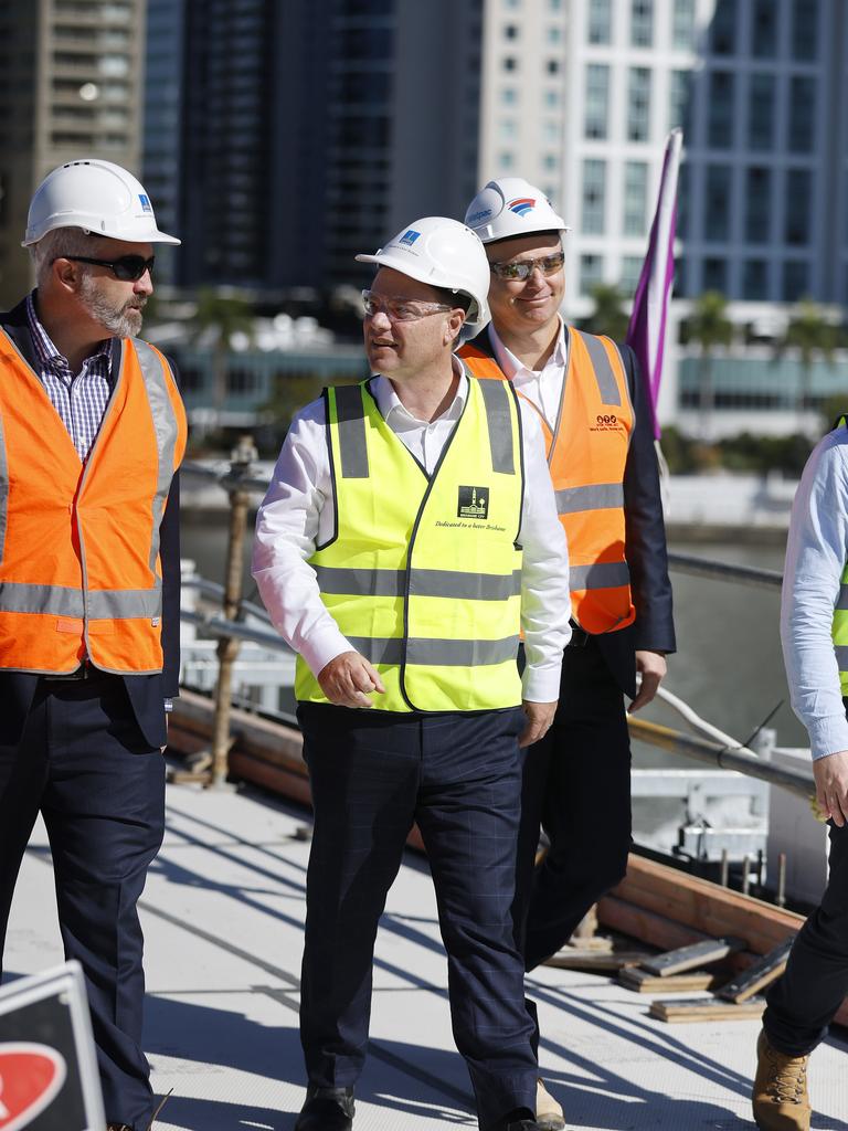 Lord Mayor Adrian Schrinner pictured on the new Kangaroo Point Bridge, Brisbane 23rd July 2024. (Image/Josh Woning)