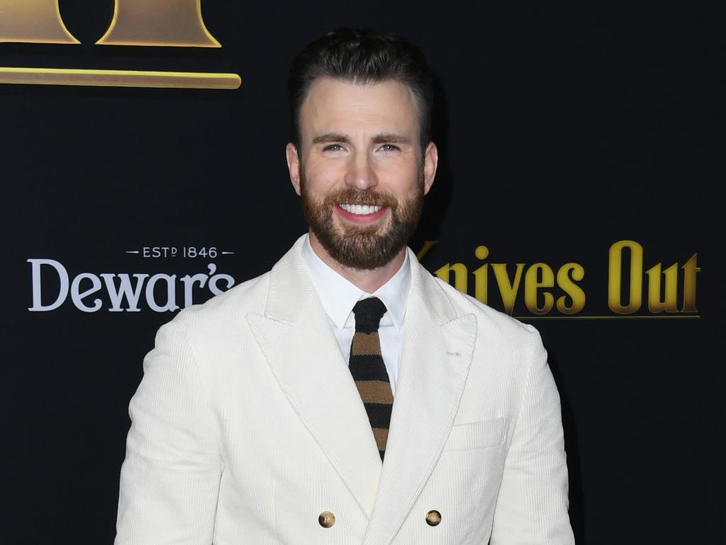 Chris Evans attends the premiere of Knives Out in Westwood, California, in 2019. Picture: Jon Kopaloff/Getty Images