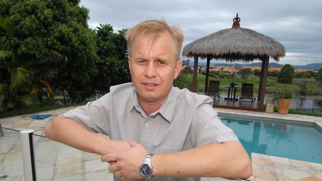 Bali bombing victim Glenn Cosman is pictured at his Gold Coast home