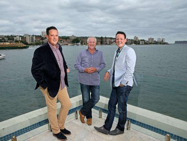 Chef Lee Severino, chief executive Santo Severino and Manager Paul Severino are returning the restaurant to glory. Picture: Troy Snook