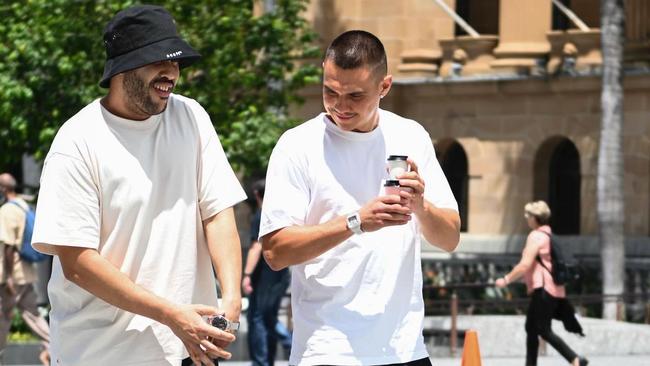 WBO super-welterweight champion Tim Tszyu and fight chef Omar Iferd. Photo: Instagram