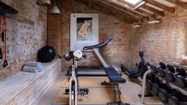 The workout room at The Rectory in Broughton.