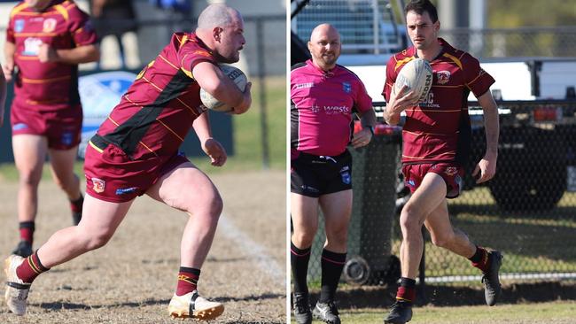 (L-R) Daniel Grieve and Dylan Cooper for Thirlmere Roosters. Pictures: Steve Montgomery