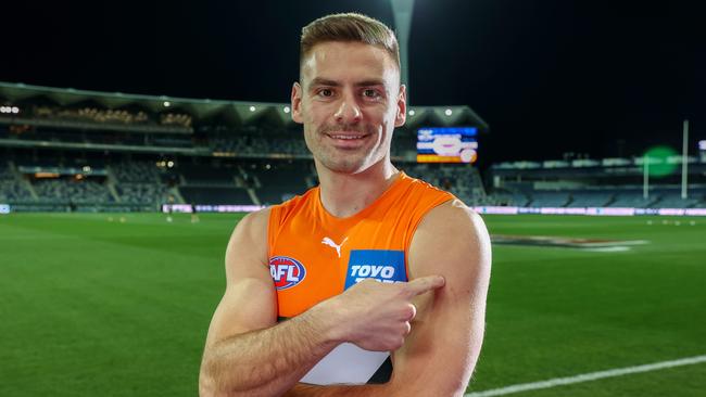 Giants skipper Stephen Coniglio is joining in the vaccination call. Picture: Michael Klein