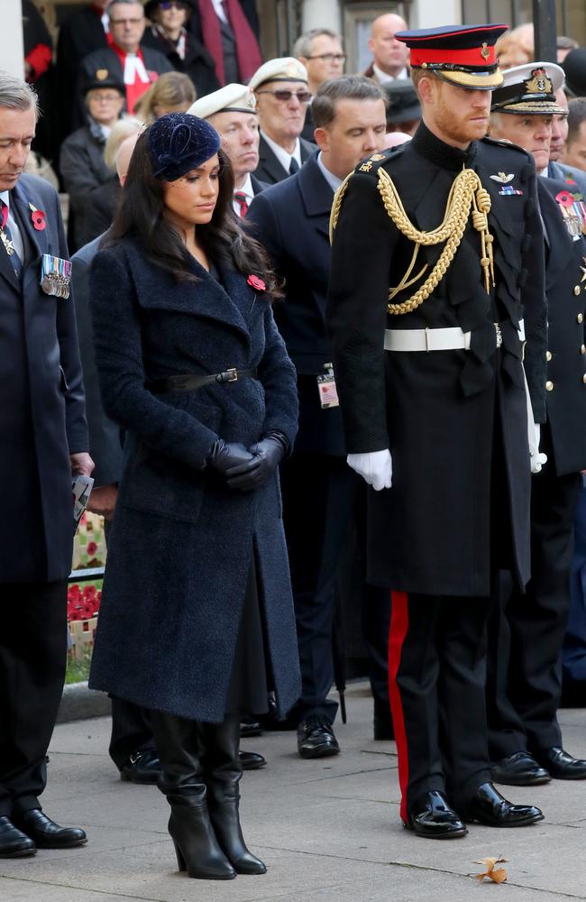 They took part in the two minutes of silence. Picture: Chris Jackson/Getty Images