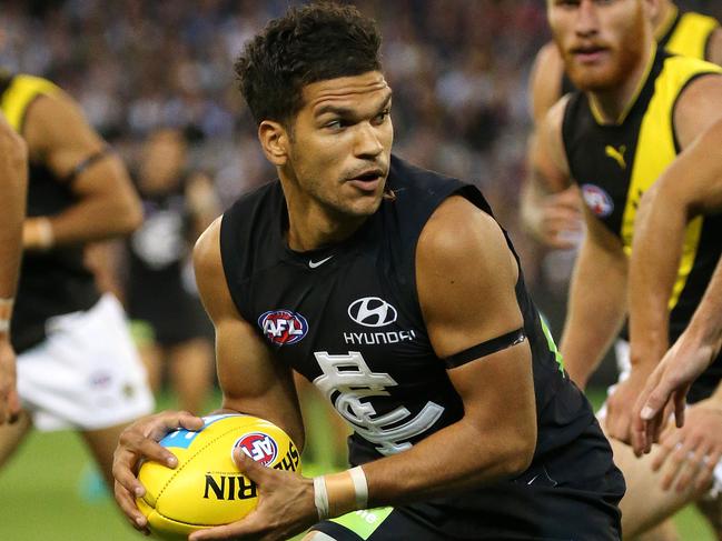 AFL : Round 1,  Carlton vs. Richmond at the M.C.G., 23rd March , Melbourne Australia.  CarltonÕs Sam Petrevski-SetonPicture : George Salpigtidis