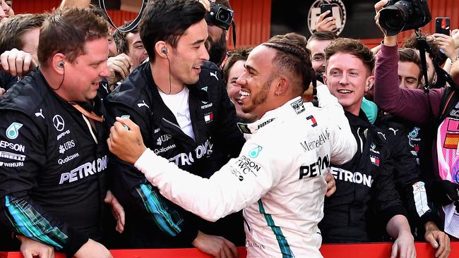 Race winner Lewis Hamilton. Picture: Getty Images.