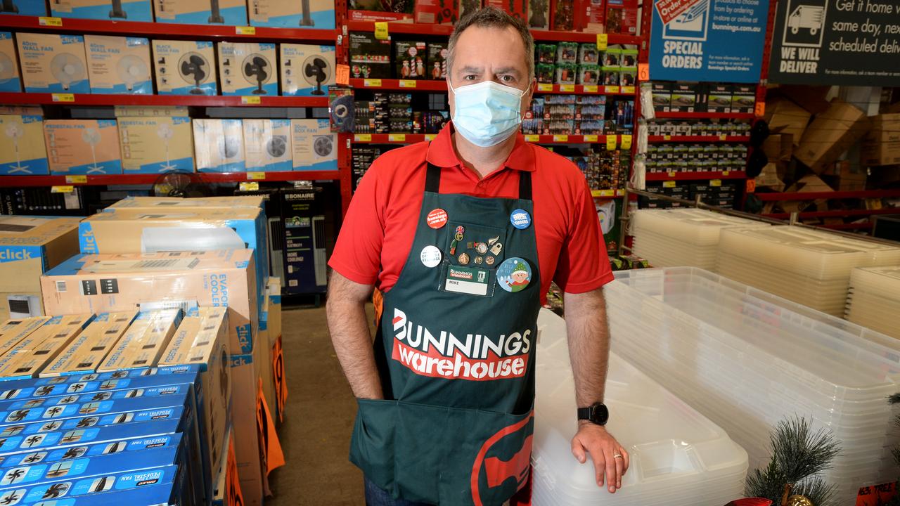 Mike Schneider, Bunnings Group managing director, on the shop floor of his store at Fairfield in Melbourne. Picture: NCA NewsWire/Andrew Henshaw