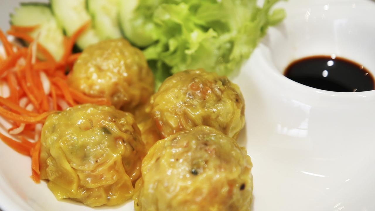 Steamed dim sims.