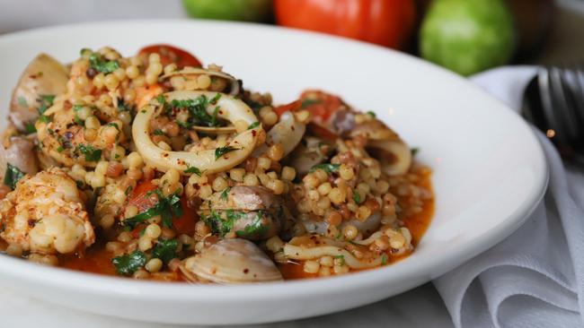 CicciaBella Italian Osteria’s fregola ai frutti di mare. Picture: Jenifer Jagielski