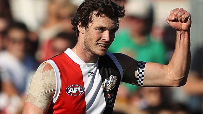 Dylan Roberton was commanding across half-back for the Saints.