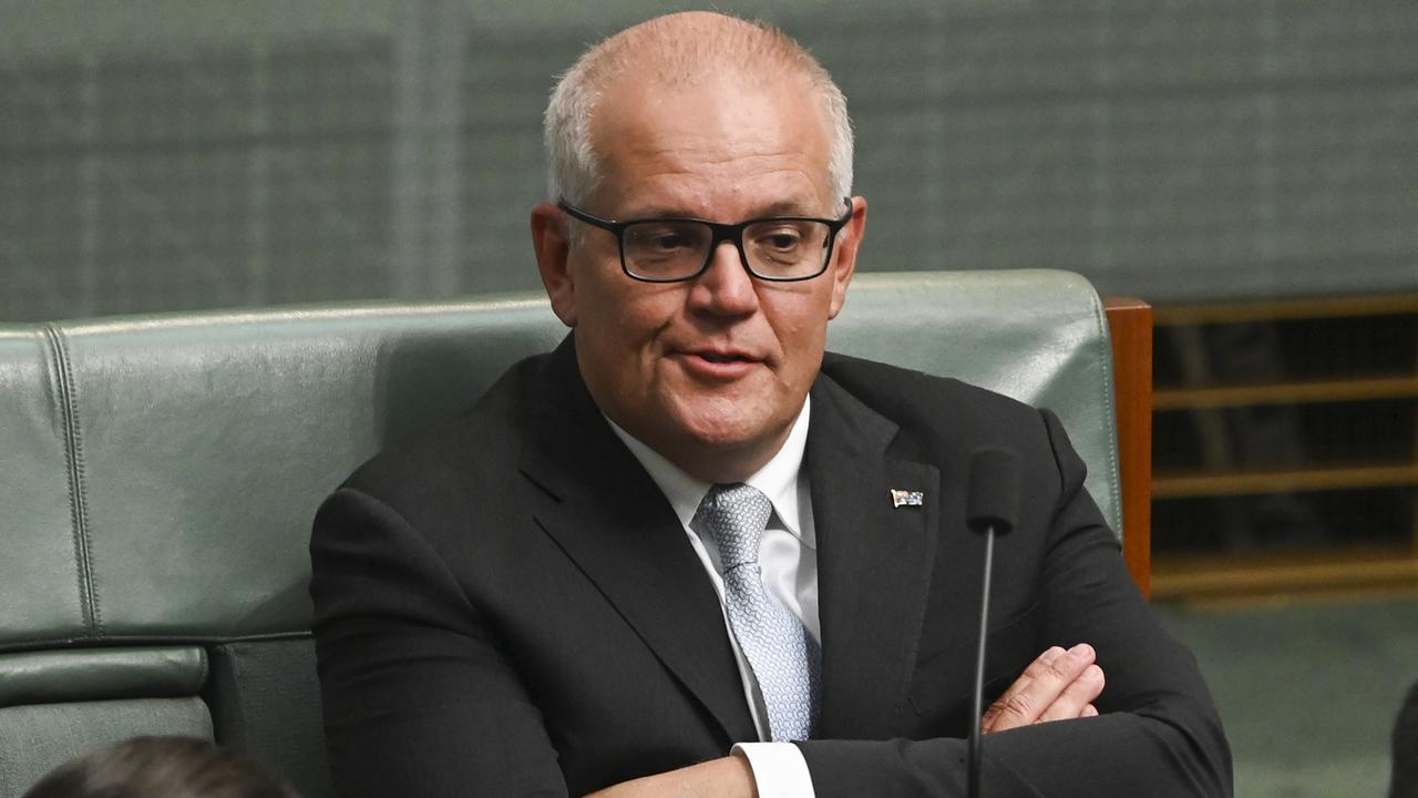 Scott Morrison during Question Time at Parliament House in Canberra. Picture: NCA NewsWire / Martin Ollman