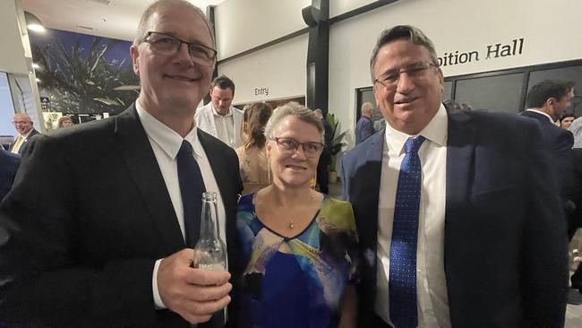 Wayne Say, Joanne Peterson and Peter Peterson enjoyed the 2023 Bundaberg & District Business Excellence Awards.