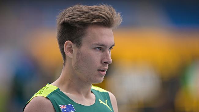 Cooper Sherman is a rising star in sprinting. Photo by Pedro Vilela/Getty Images