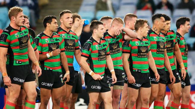 The Rabbitohs have fallen a long way from their 2014 title success. pic Mark Evans