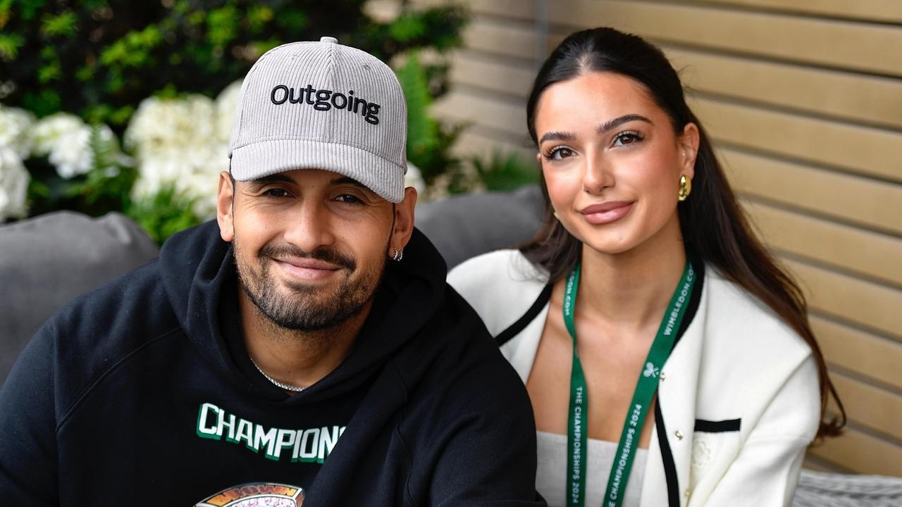 Australian tennis player Nick Kyrgios with his partner Costeen Hatzi. Source - https://www.instagram.com/p/C9ZtGNVtiFV/