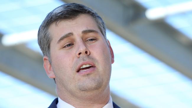 Police Minister Mark Ryan took aim at LNP MPs for laughing during his response. Picture: AAP